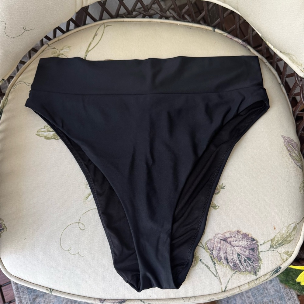 Aerie Black High-Waisted Bikini Bottom